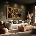 Gangster Canvas Wall Art, Mafia Scene, Vintage Gangster Art