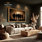 Gangster Mafia Canvas Wall Art, Vintage Mafia Print, Man Cave Decor – Horizontal No. 2