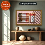 Vintage Cigarettes And Lipstick Canvas Wall Art, Oversized Horizontal