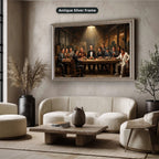 Gangster Canvas Wall Art, Mafia Art Print, Vintage Mafia Scene