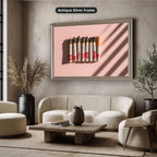 Cigarettes With Red Lipstick Marks Canvas Wall Art