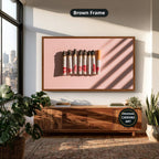 Cigarettes With Red Lipstick Marks Canvas Wall Art