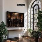 Gangster Mafia Canvas Wall Art, Vintage Mafia Print, Man Cave Decor – Horizontal No. 1