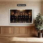 Gangster Mafia Canvas Wall Art, Vintage Mafia Print, Man Cave Decor – Horizontal No. 1
