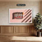 Cigarettes With Red Lipstick Marks Canvas Wall Art
