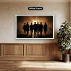 Gangster Mafia Canvas Wall Art, Vintage Mafia Print, Man Cave Decor – Horizontal No. 2