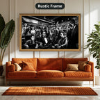 Gangster Mafia Canvas Wall Art, Vintage Crime Scene Wall Decor