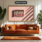 Cigarettes With Red Lipstick Marks Canvas Wall Art