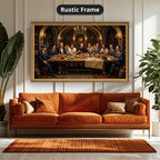 Gangster Mafia Canvas Wall Art, Horizontal Wall Decor