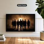 Gangster Mafia Canvas Wall Art, Vintage Mafia Print, Man Cave Decor – Horizontal No. 2