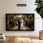 Gangster Wedding Scene, Mafia Canvas Wall Art, Horizontal Wall Decor