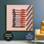 Cigarettes In Pink Still Life Canvas Wall Art, Ready To Hang