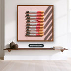 Cigarettes In Pink Still Life Canvas Wall Art, Ready To Hang