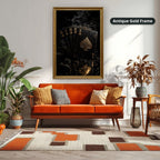Vintage Playing Cards With Spade Canvas Wall Art, Large Vertical