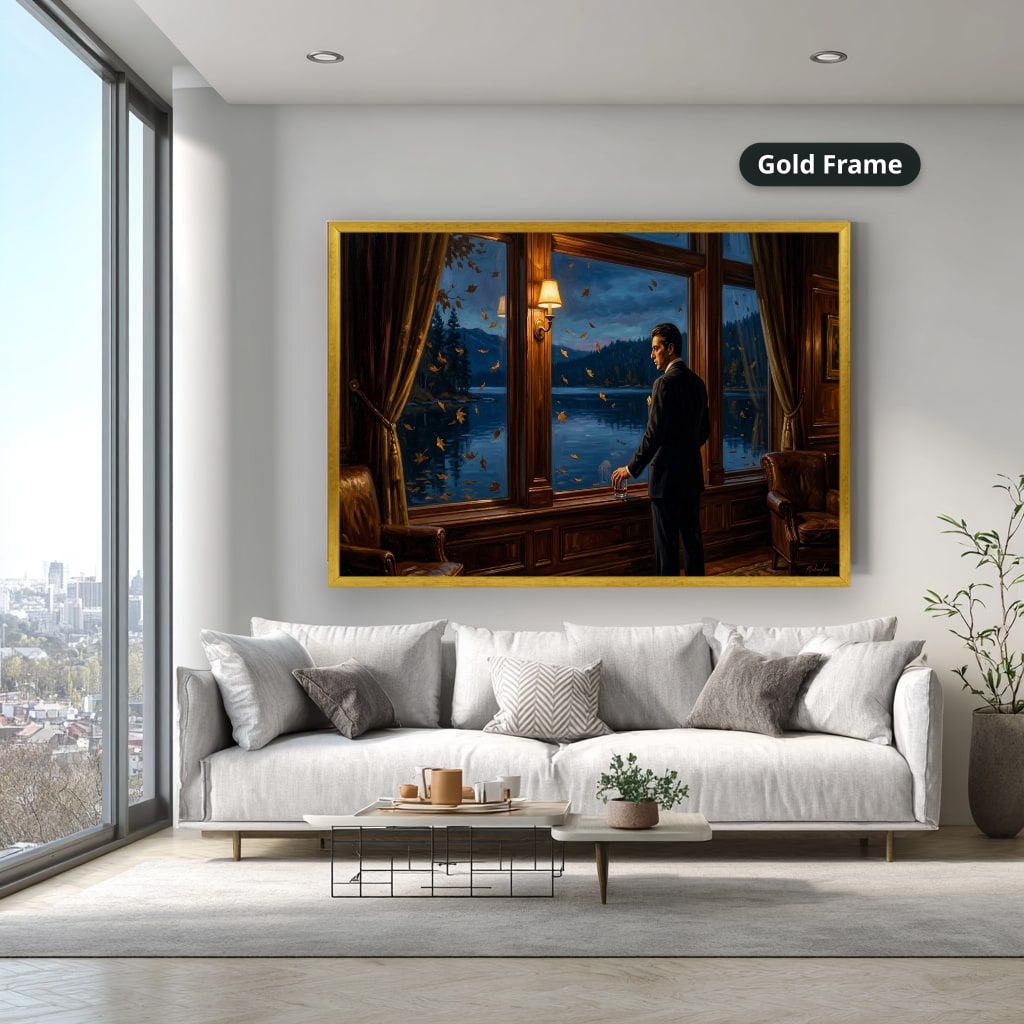 Gangster Canvas Wall Art, Mafia Wall Decor, Elegant Home Decor