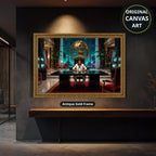 Gangster Canvas Wall Art, Mafia Artwork, Horizontal Canvas Print
