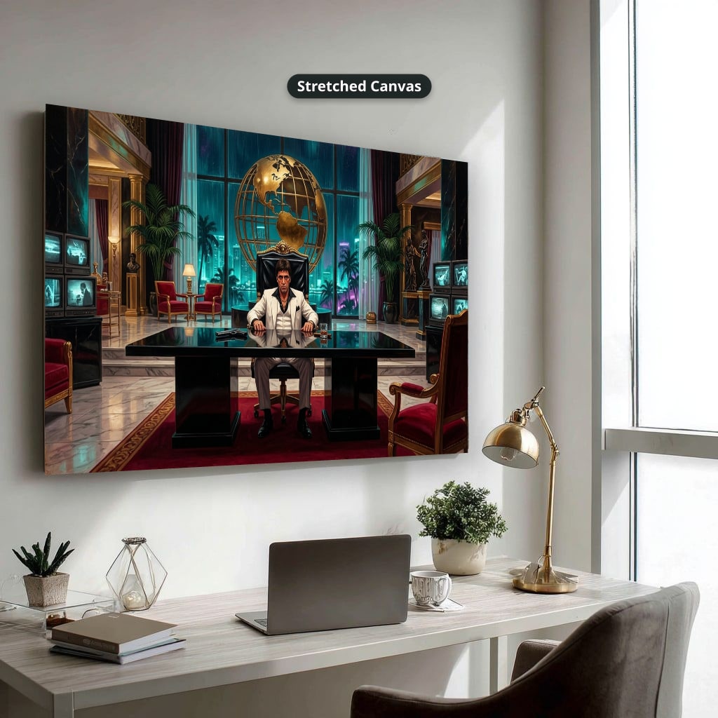 Gangster Canvas Wall Art, Mafia Artwork, Horizontal Canvas Print