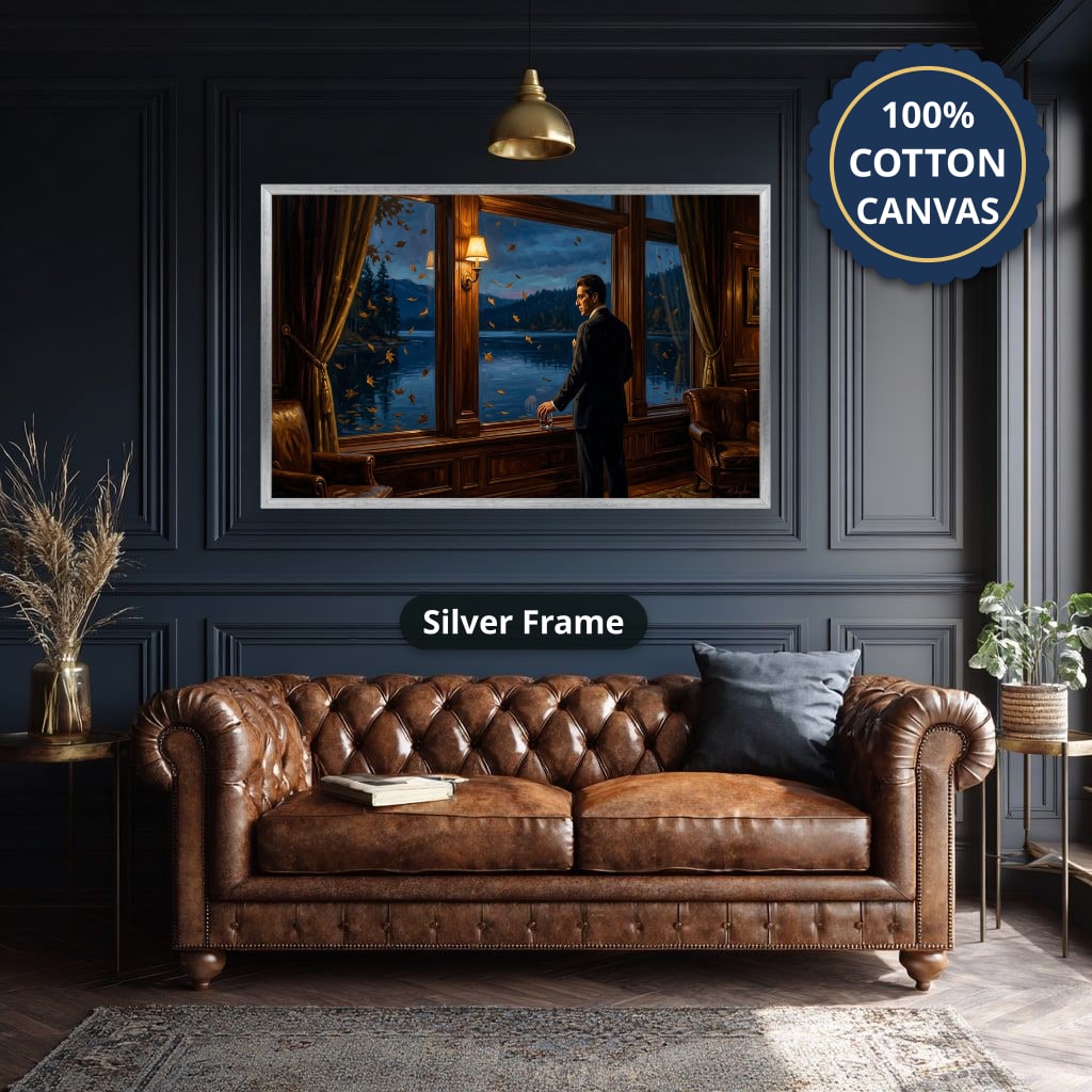 Gangster Canvas Wall Art, Mafia Wall Decor, Elegant Home Decor