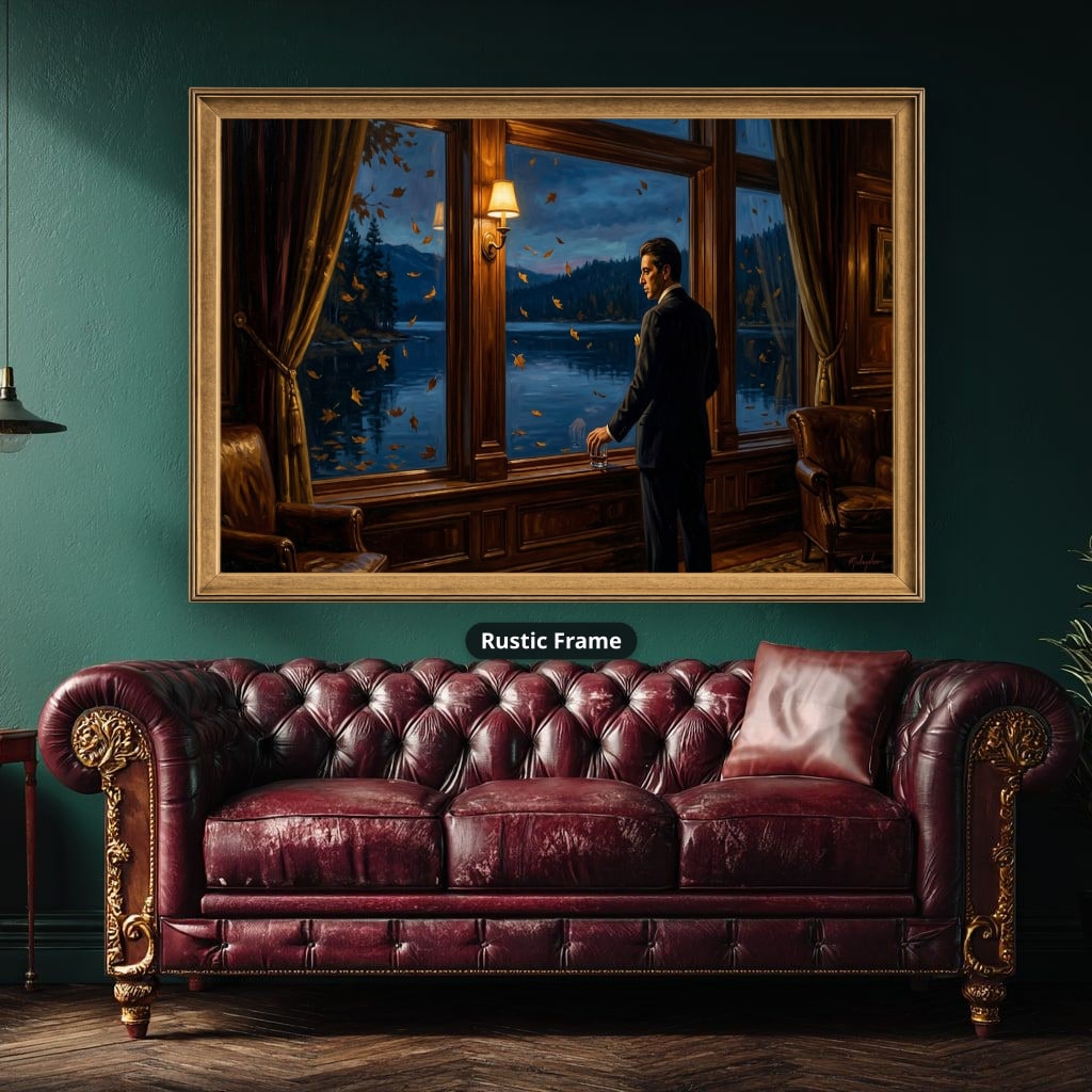 Gangster Canvas Wall Art, Mafia Wall Decor, Elegant Home Decor