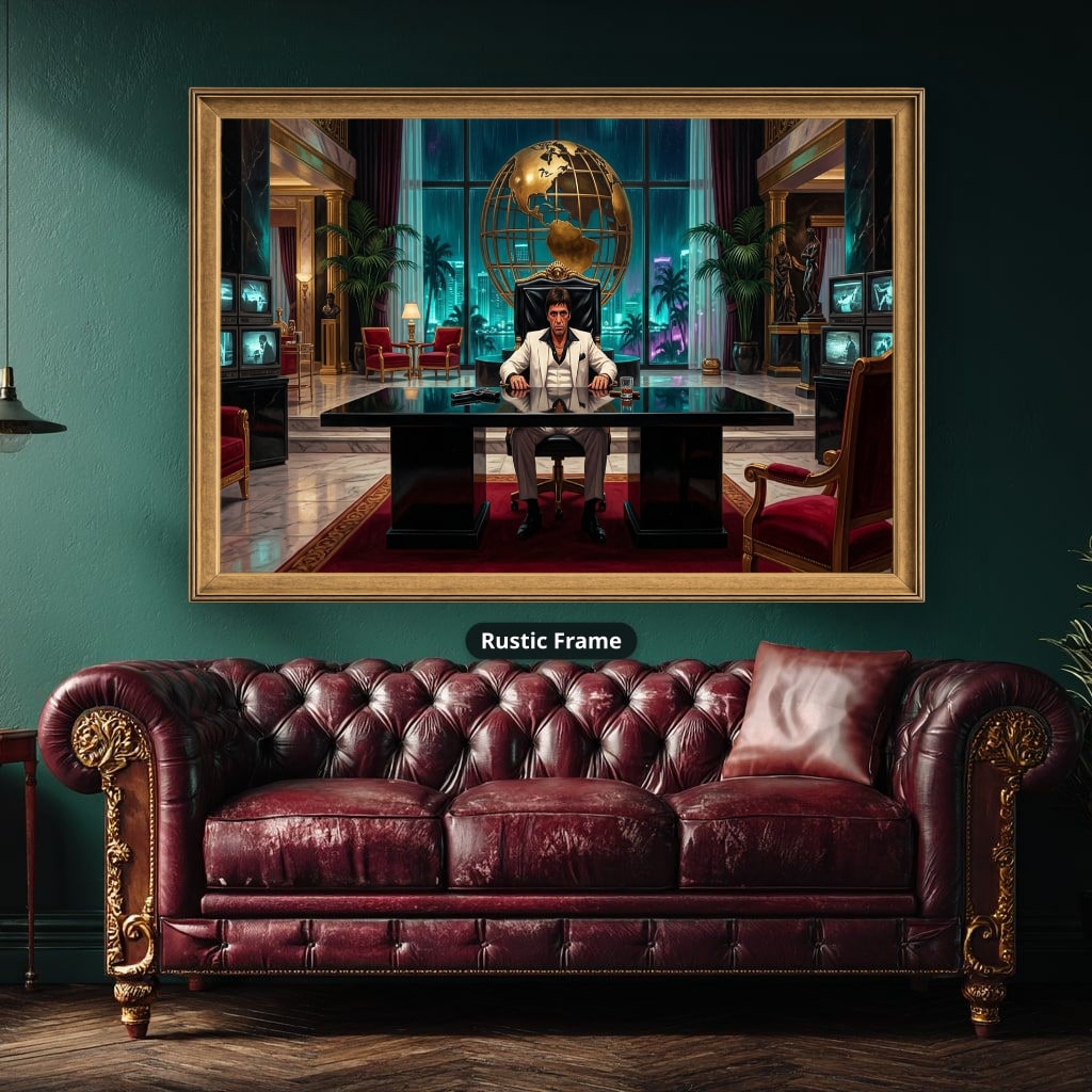 Gangster Canvas Wall Art, Mafia Artwork, Horizontal Canvas Print