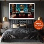 Gangster Canvas Wall Art, Mafia Artwork, Horizontal Canvas Print