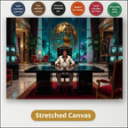 Gangster Canvas Wall Art, Mafia Artwork, Horizontal Canvas Print