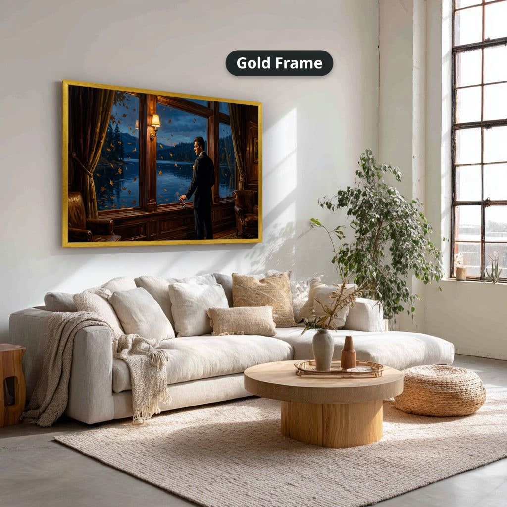 Gangster Canvas Wall Art, Mafia Wall Decor, Elegant Home Decor