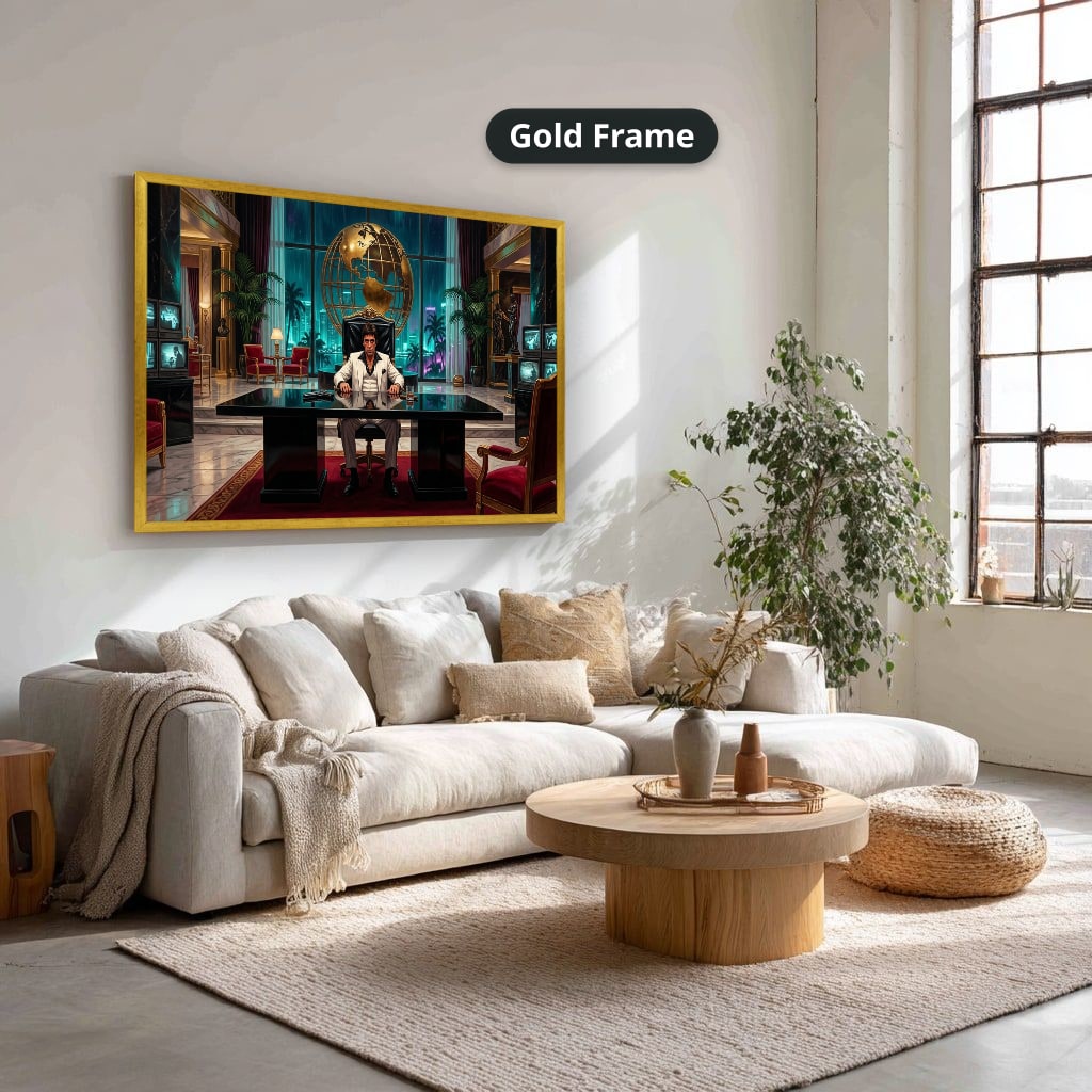 Gangster Canvas Wall Art, Mafia Artwork, Horizontal Canvas Print