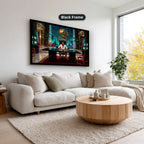 Gangster Canvas Wall Art, Mafia Artwork, Horizontal Canvas Print