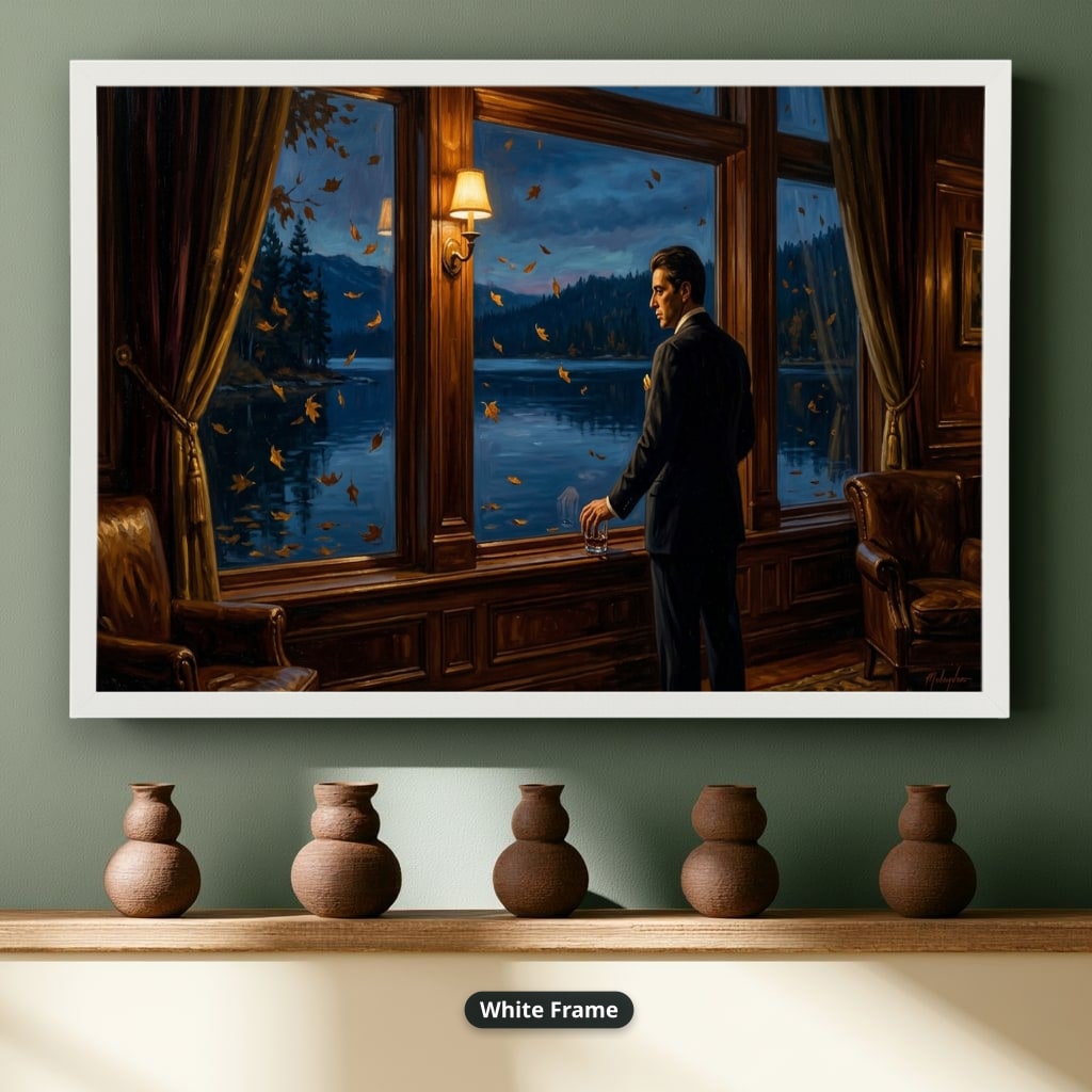 Gangster Canvas Wall Art, Mafia Wall Decor, Elegant Home Decor