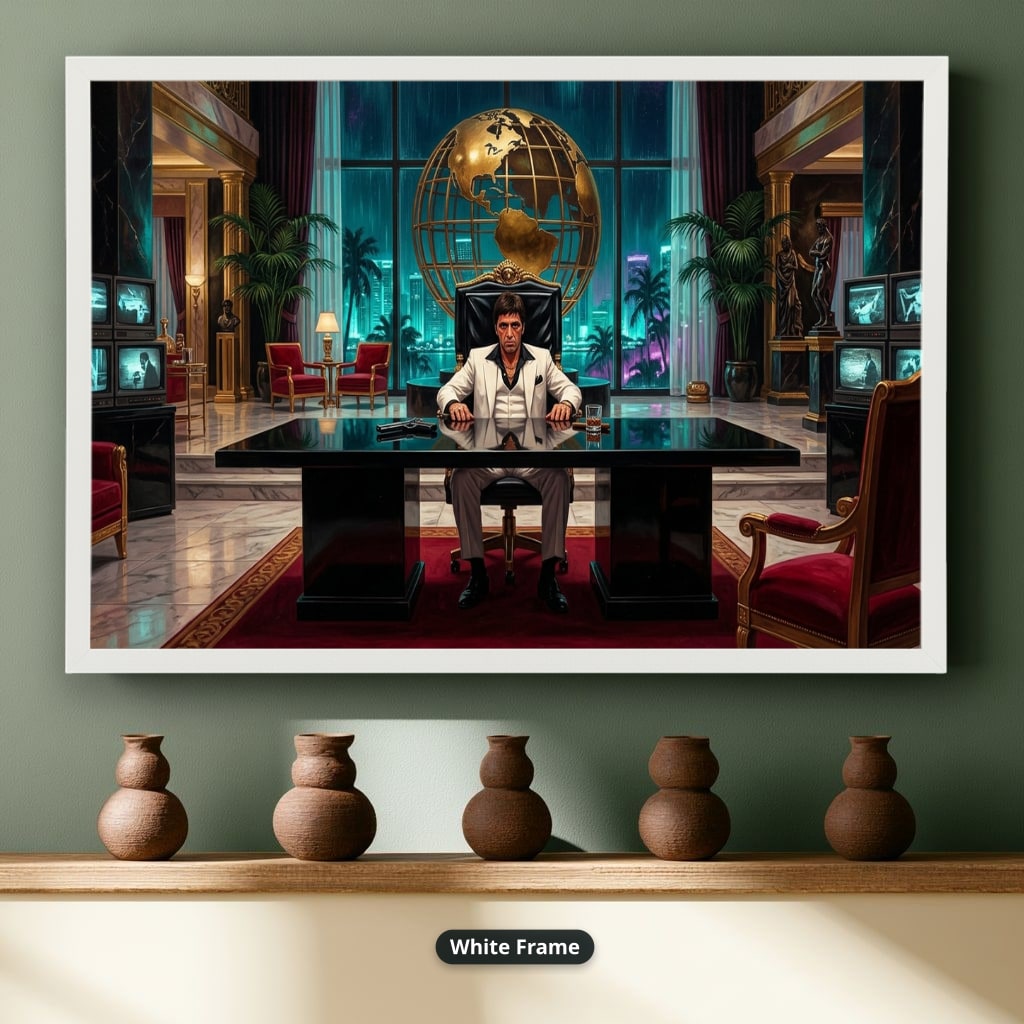 Gangster Canvas Wall Art, Mafia Artwork, Horizontal Canvas Print