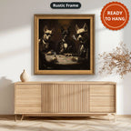 Dogs Playing Poker In Suits Canvas Wall Art, Ready To Hang
