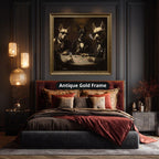 Dogs Playing Poker In Suits Canvas Wall Art, Ready To Hang