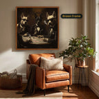 Dogs Playing Poker In Suits Canvas Wall Art, Ready To Hang