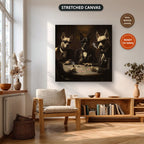 Dogs Playing Poker In Suits Canvas Wall Art, Ready To Hang