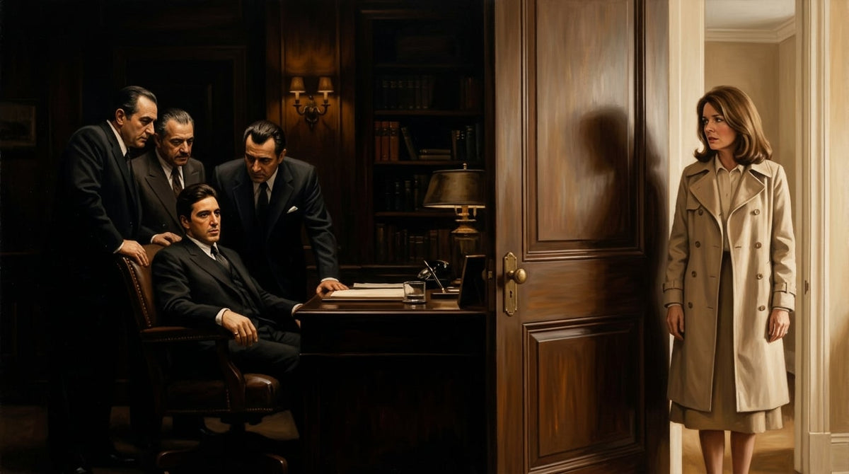 Gangster Canvas Wall Art, Mafia Wall Decor, Vintage Film Art