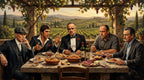 Mafia Canvas Wall Art, gangster wall decor, Italian mob scene